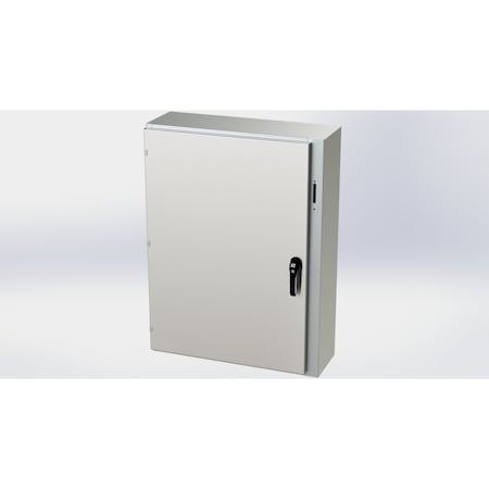 Saginaw Control & Engineering 3 Point Latch Electrical Enclosures, 42 in H, 10 in D, 31.38 in W, NEMA 3R, 4, 4X, 12, 13 SCE-42XEL3110SSLP